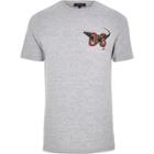 River Island Mens Dinosaur Print T-shirt