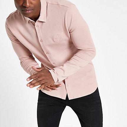 River Island Mens R96 Muscle Fit Button-down Shirt