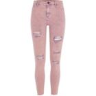 River Island Womens Acid Wash Molly Ripped Jeggings