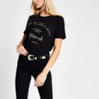 River Island Womens 'madamoiselle' Printed T-shirt