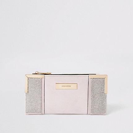 River Island Womens Diamante Fold Out Purse
