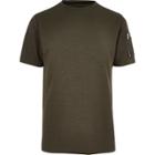 River Island Mens Zip Sleeve T-shirt