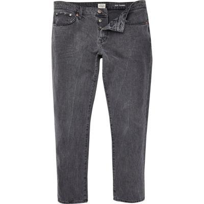 River Island Mensgrey Jimmy Slim Tapered Jeans