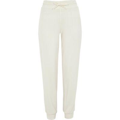 River Island Womens Rib Hem Jersey Joggers