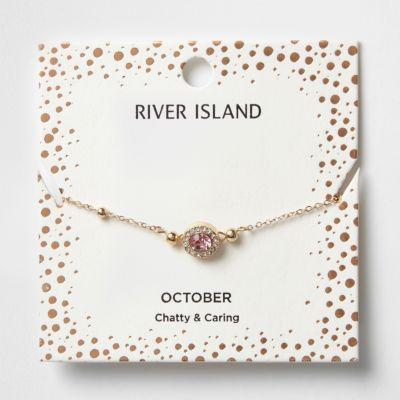 River Island Womens Gem October Birthstone Bracelet