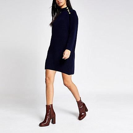 River Island Womens Knit Jumper Dress