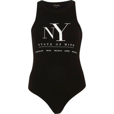 River Island Womens 'nyc' Sleeveless Bodysuit