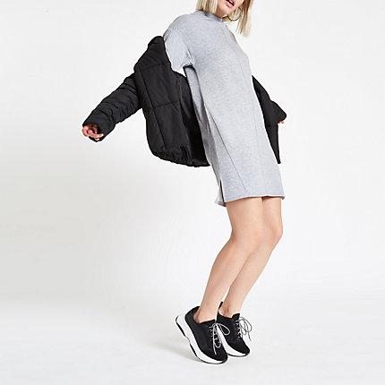 River Island Womens Marl High Neck Sweater Dress