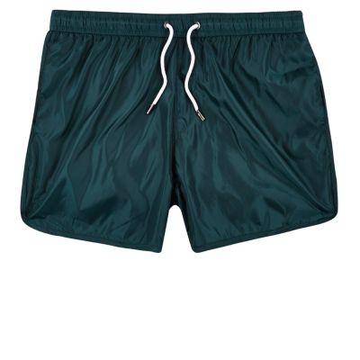 River Island Mensturquoise Runner Swim Trunks