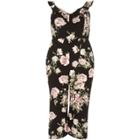 River Island Womens Plus Floral Print Jumpsuit