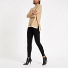 River Island Womens Knit Split Turtle Neck Sweater