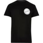 River Island Mensblack Ontario Chest Print T-shirt