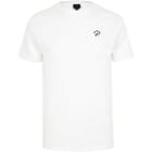 River Island Mens White 'p.' Slim Fit Crew Neck T-shirt