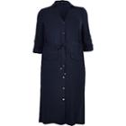 River Island Womens Plus Belted Button Shirt Dress