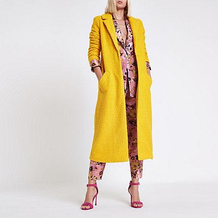 River Island Womens Textured Longline Coat