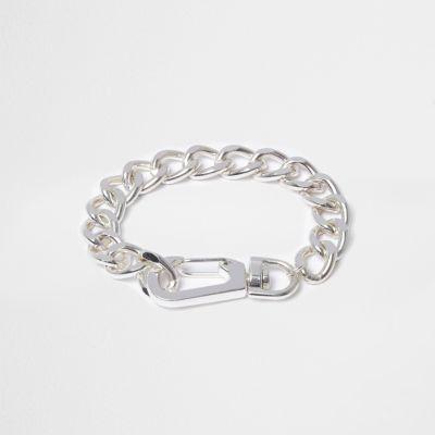 River Island Boys Silver Tone Chain Bracelet