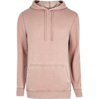 River Island Mens Burnout Hoodie