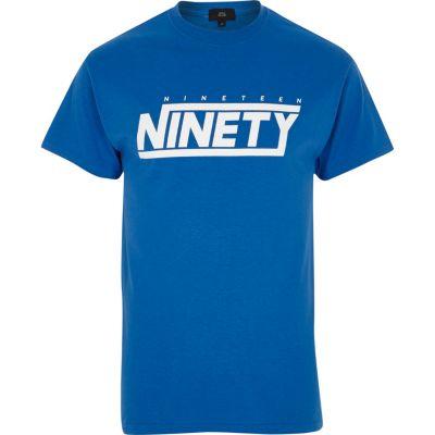 River Island Mens 'nineteen Ninety' Crew Neck T-shirt