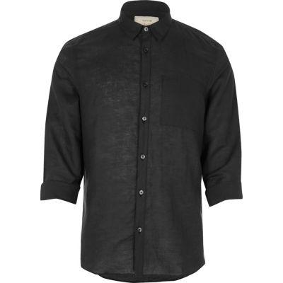 River Island Mens Linen-rich Shirt