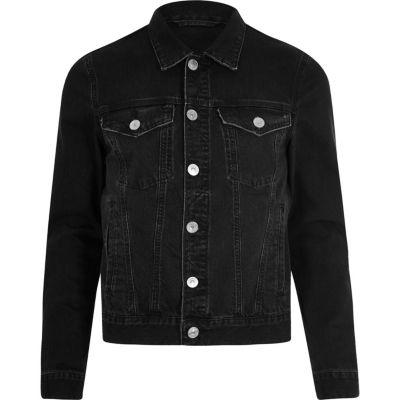 River Island Mens Distressed Denim Jacket