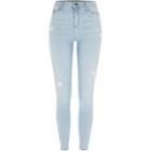River Island Womens Ripped Molly Skinny Fit Jeggings