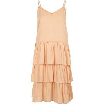 River Island Womens Tiered Midi Slip Dress