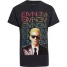 River Island Mens Eminem Print Short Sleeve T-shirt