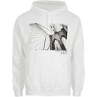 River Island Mens White Brooklyn Bridge Print Hoodie
