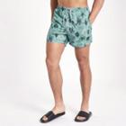 River Island Mens Only And Sons Print Swim Trunks