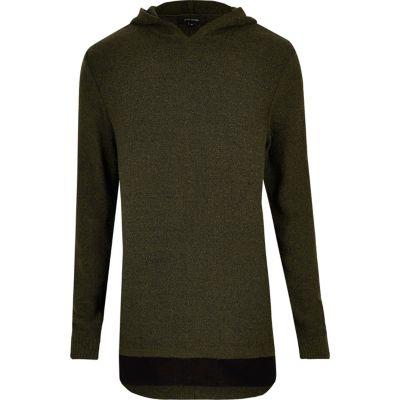 River Island Mens Layered Hoodie