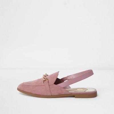 River Island Womens Snaffle Slingback Backless Loafers