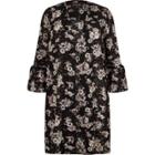 River Island Womens Plus Floral Print Duster Coat