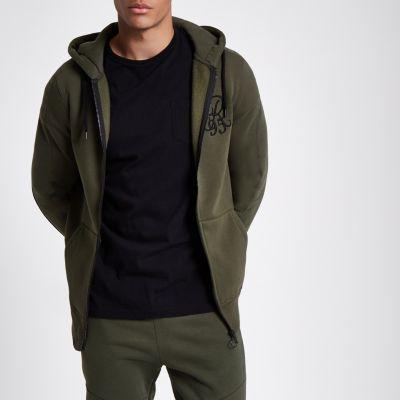 River Island Mens 'r95' Zip Up Hoodie
