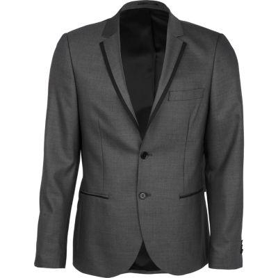 River Island Mens Contrast Skinny Suit Jacket