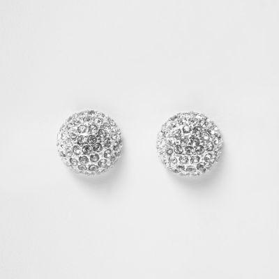 River Island Womens Silver Tone Stud Earrings