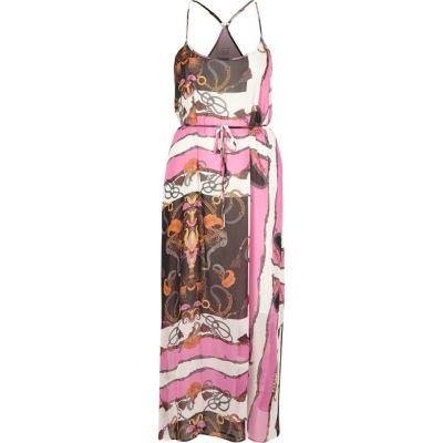River Island Womens Chain Print Maxi Slip Dress