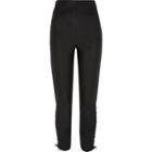 River Island Womens Faux Leather Lace-up Pants