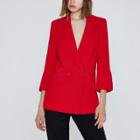 River Island Womens Split Cuff Double Breasted Blazer