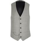 River Island Mensgrey Stripe Wool-blend Suit Waistcoat