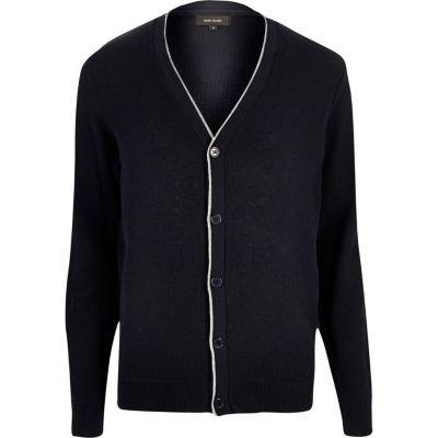 River Island Mens Tipped Cardigan