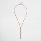 River Island Womens Gold Tone Sparkle Drop Necklace