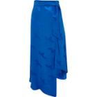 River Island Womens Wrap Tie Front Jacquard Midi Skirt