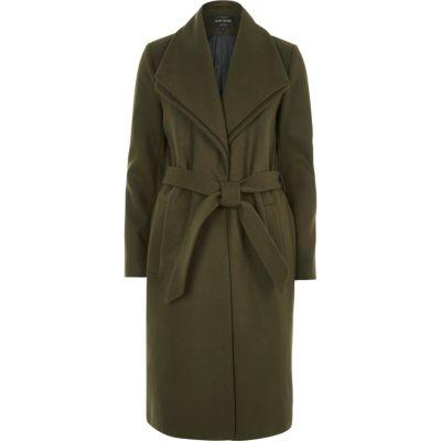 River Island Womens Double Collar Robe Coat