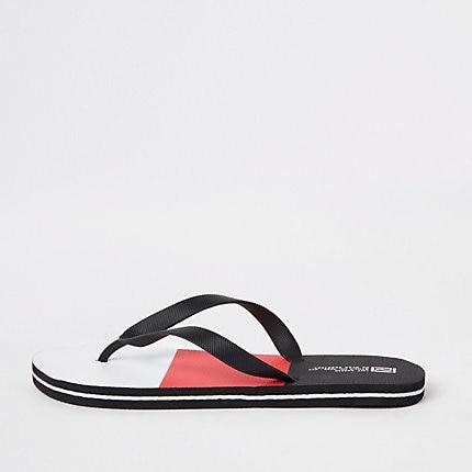 River Island Mens Colour Block Flip Flops