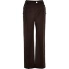 River Island Womens Military Button Wide Leg Pants