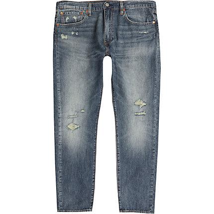 Mens Levi's Slim Tapered Ripped Jeans