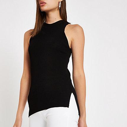 River Island Womens Turtle Neck Cut Away Tank