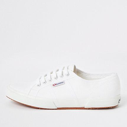 River Island Mens Superga White Classic Runner Sneakers