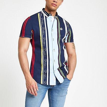River Island Mens Stripe 'prolific' Slim Fit Shirt