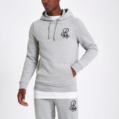 River Island Mens 'r96' Muscle Fit Hoodie